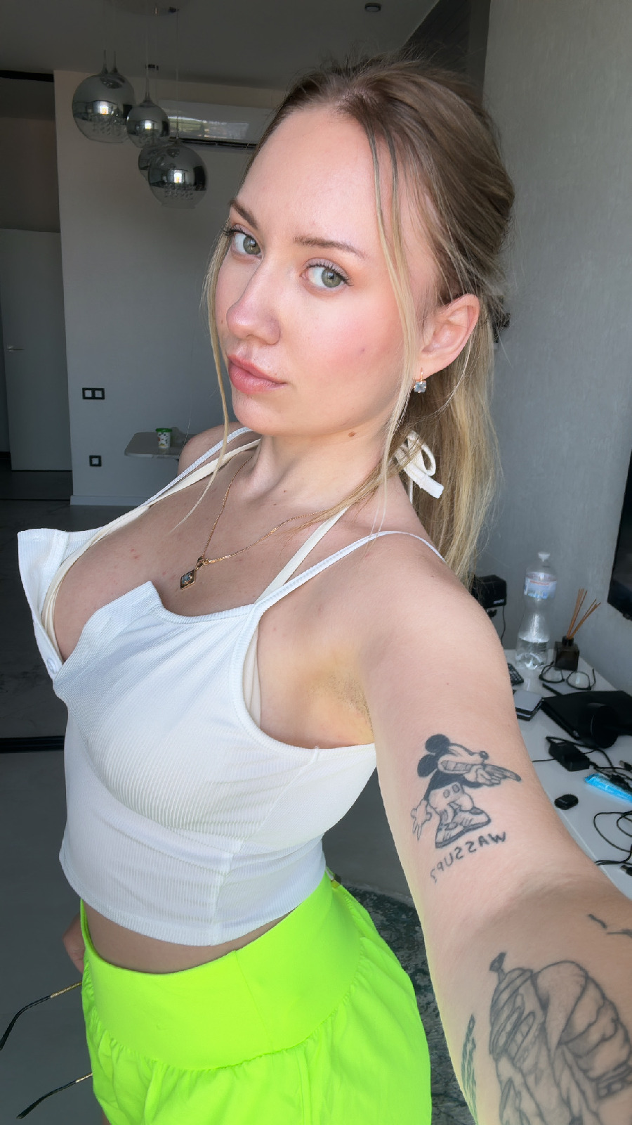 KateV in her underwear in Tbilisi